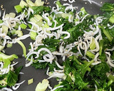 簡単♪セロリの葉としらすの白だし炒め作り方3写真
