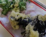茄子と春菊の天ぷらうどん作り方1写真