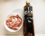 鶏皮煮(焼き鳥のタレ使用)作り方1写真