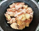 鶏皮煮(焼き鳥のタレ使用)作り方3写真
