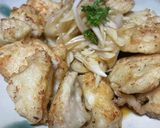 農家のとり天　新玉ねぎソースかけ作り方6写真