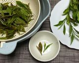 新生茶(新芽)葉の白和え作り方1写真