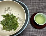 新生茶(新芽)葉の白和え作り方2写真