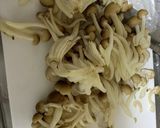 簡単。水菜としめじの卵炒め作り方2写真