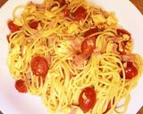 とまとベーコンのスクランブルエッグパスタ作り方5写真