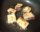 焼き和そばの油揚げはさみ焼き作り方5写真