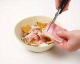 電子レンジできのこのクイックスープパスタ作り方3写真
