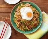 牛ミックスボイルホルモンの味噌焼きそば作り方9写真