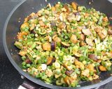 ねぎなすの鶏みそ丼作り方6写真