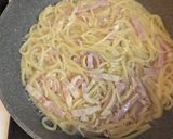 バジルパスタ★ベーコンパスタ作り方2写真