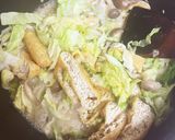 野菜と油揚げのマヨ麺つゆおかか炒め作り方1写真