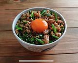 酵素たっぷりの雑穀米で【ニラそぼろ丼】作り方5写真