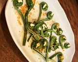 茹で野菜がアートに?? 山菜こごみ編作り方5写真