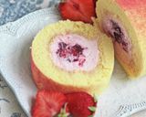 苺パウダとラズベリジュレのロールケーキ作り方39写真