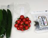 キュウリ、ミニトマト、塩昆布のサラダ作り方1写真