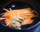 即席！人参のお味噌汁　ごま風味作り方2写真