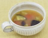 茄子とトマトの味噌汁作り方4写真