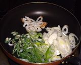 たっぷりネギの焼きうどん作り方1写真