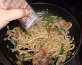 たっぷりネギの焼きうどん作り方2写真