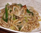 たっぷりネギの焼きうどん作り方5写真