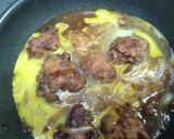 唐揚げの卵とじ（丼にしてもOK）作り方8写真