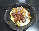 唐揚げの卵とじ（丼にしてもOK）作り方11写真