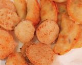 チーズラビオリ風餃子と長芋を揚げて作り方3写真