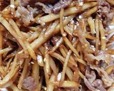 照り照り๑^^๑牛肉とごぼうのきんぴら❣作り方6写真
