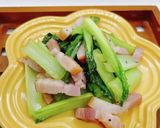 小松菜とベーコンの炒め物作り方10写真