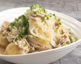 豚肉と新じゃがと新玉ねぎのめんつゆ煮作り方6写真