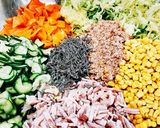 野菜たっぷりサラダ作り方4写真