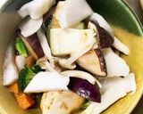 根菜茄子肉無し和風梅照り煮味温野菜サラダ作り方14写真