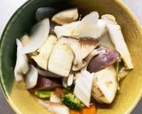 根菜茄子肉無し和風梅照り煮味温野菜サラダ作り方15写真