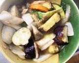 根菜茄子肉無し和風梅照り煮味温野菜サラダ作り方18写真