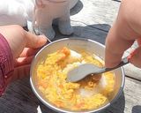 サラチキチーズのトマ玉スープ作り方3写真