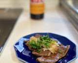 簡単一品！牛肉焼き肉をおろしポン酢で作り方6写真