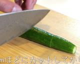 糖質オフ！豚肉ときゅうりのゴマ塩サラダ♬作り方3写真