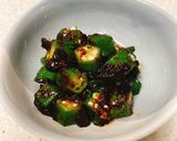 海苔の佃煮アレンジ♪オクラわさび和え作り方2写真