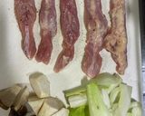 鶏せせりと青梗菜の炒め作り方1写真