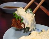 私のカキフライの食べ方~大葉マキマキ~作り方2写真