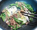 さやいんげんと牛肉の味噌玉チリ炒め作り方6写真