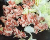 腸活♡ラム肉の塩麹炒め。作り方3写真