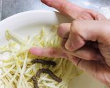 レンジで簡単 アンチョビもやし サラダ作り方2写真