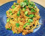 ニラとゴロゴロ豚ひき肉のトマトパスタ作り方10写真