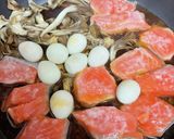 鮭とうずらと舞茸の生姜煮作り方3写真