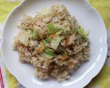 シラスとレタスの和風チャーハン♪作り方1写真