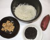 さつまいも炊き込みご飯♪簡単漢方薬膳作り方1写真