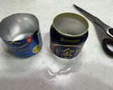 災害事に役立つ空き缶料理水漬けツナパスタ作り方4写真