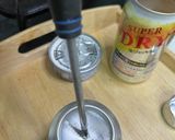 災害事に役立つ空き缶料理水漬けツナパスタ作り方9写真