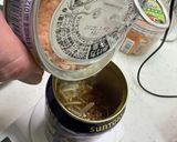 災害事に役立つ空き缶料理水漬けツナパスタ作り方21写真